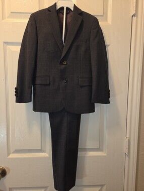 Ralph Lauren Boys Dark Gray Two-Piece Wool Suit 7